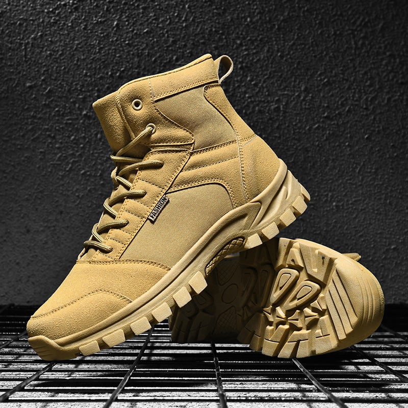 High-Top Outdoor Military Boots Fashion Casual Shoes Outdoor Hiking Shoes High-Top Martin Boots Combat Training Boots - Image 1