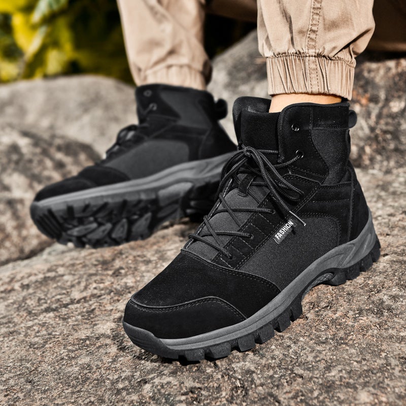 High-Top Outdoor Military Boots Fashion Casual Shoes Outdoor Hiking Shoes High-Top Martin Boots Combat Training Boots - Image 2