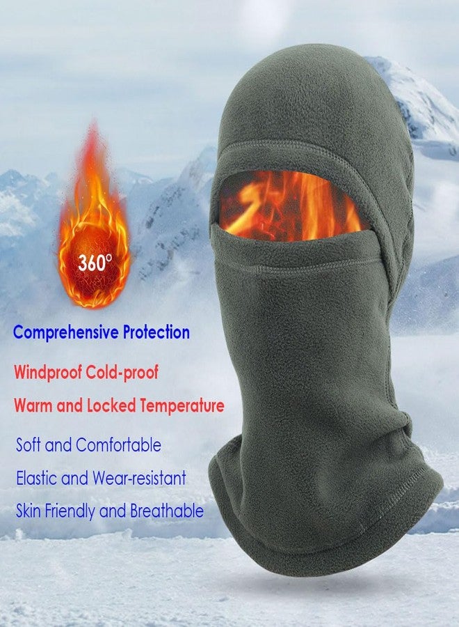 AILONSHAWN Black Winter Fleece Balaclava Face Mask Men Warm Fleece Ski Mask for Women Windproof Thermal Face Mask for Cold Weather Motorcycle - Image 3