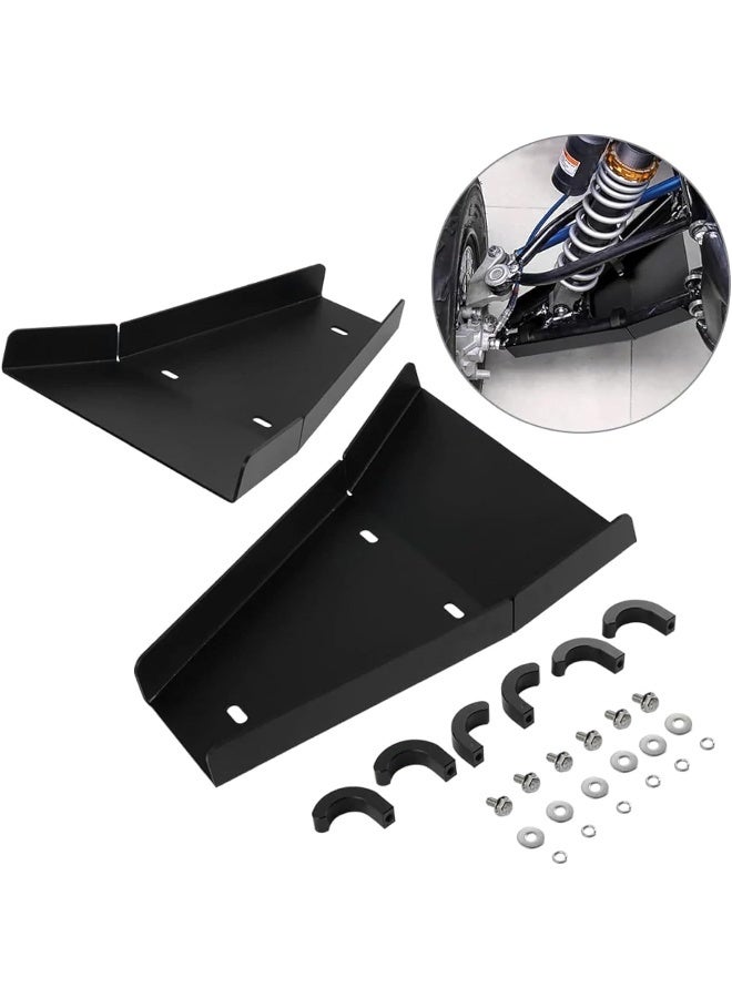 Ebiker Black Aarm Guards Skid Plate Protector for Yamaha Raptor 700 - Image 2