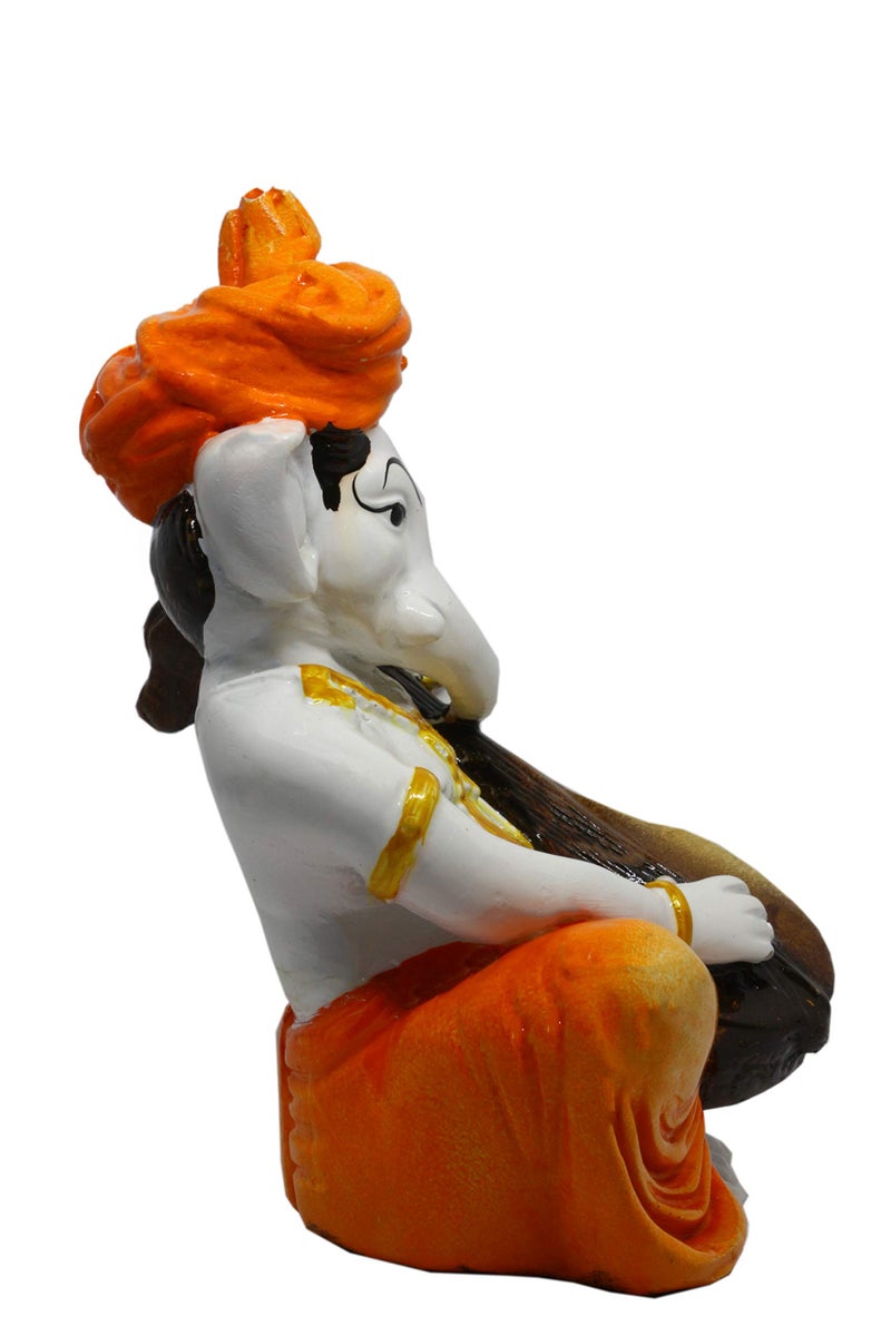 Karigaari India Handcrafted Polyresin Eco Friendly Lord Ganesha Ganpati Idol Figurine Multicolor | Decorative Ganesha Statue for Home Temple Office Pooja Room Festive Gift Spiritual Vastu Showpiece - Image 3