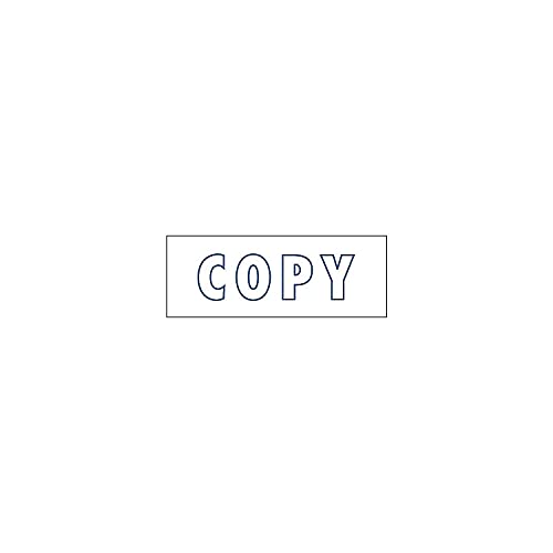 2000 Plus Green Line Self-Inking Message Stamp, Copy, 80% Recycled, 1 1/2" x 9/16" Impression, Blue Ink (098367) - Image 3