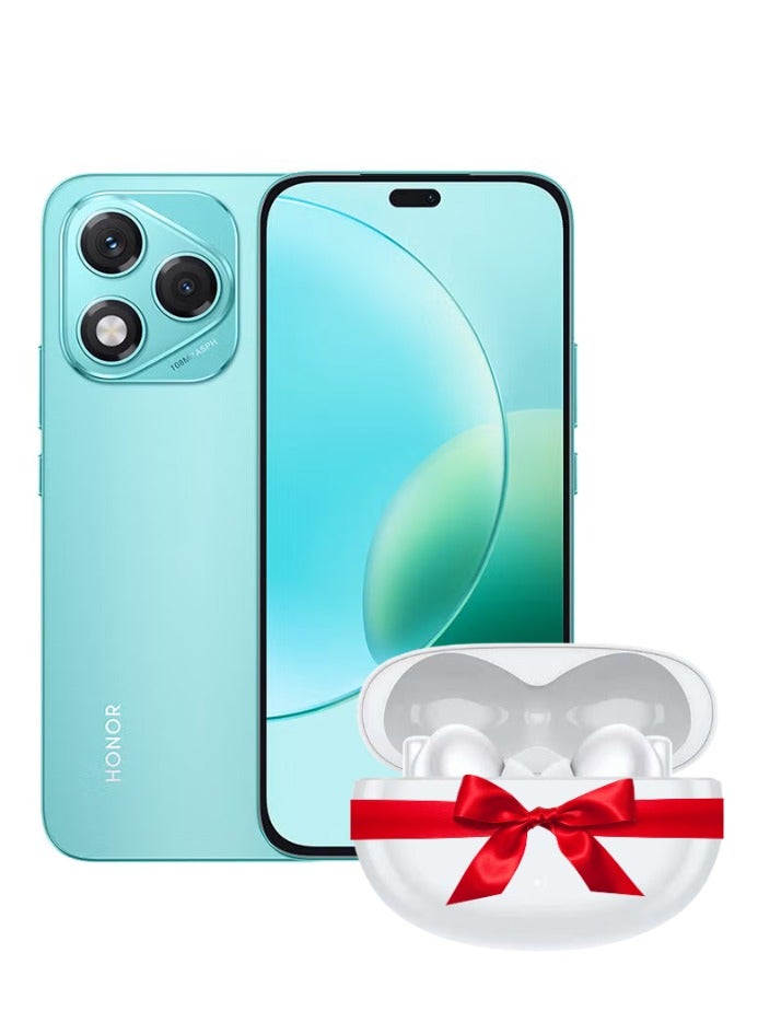 Honor 400 LITE Dual SIM Mars Green 8GB RAM 256GB 5G - Middle East Version With Free Honor X5 Pro TWS Earbuds White - Image 1