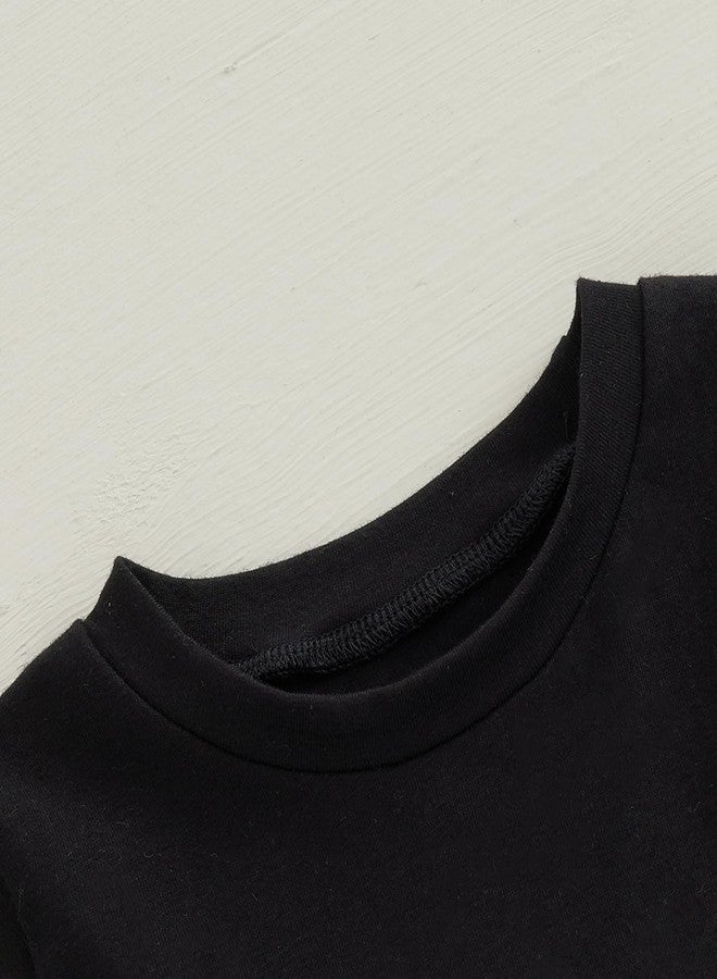 Fernvia Toddler Baby Boy 2nd Birthday Outfit Letter Print Short Sleeve T-shirt Elastic Camouflage Shorts Summer Clothes (A-The Twos Aren't Terrible Black, 2-3T) - Image 3