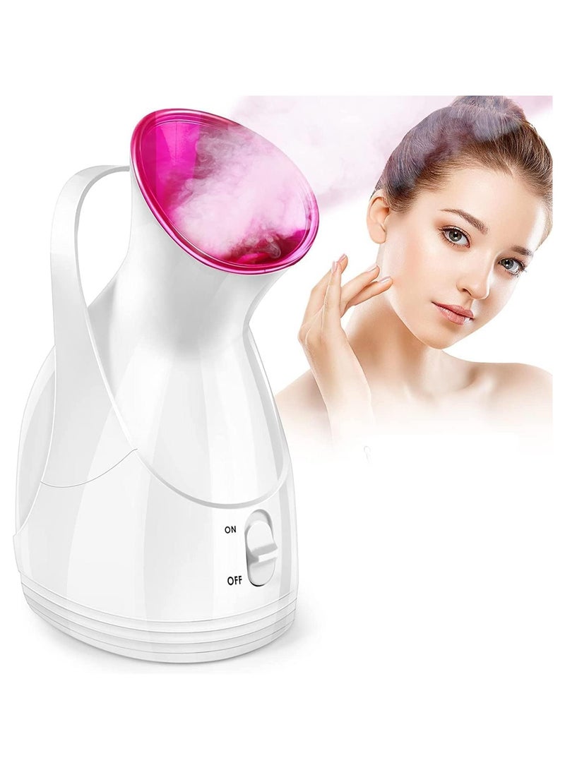 Facial Steamer Ionic Facial & Hair Steamer Gives You Spa-Like Moisturizing, Pore Unclogging, Deep Cleansing Experience (White HG-608) - Image 1