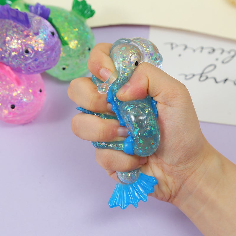 Maltose Cartoon Lantern Fish Squeeze Toy – Stress Relief Gift, TPR Grip, Office Decompression Gadget - Image 4