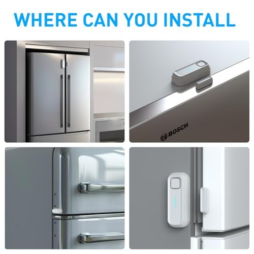 DAYTECH Freezer Door Alarm with Delay 1/2/3/4 mins When Left Open Window Chime Close Doors Reminder Refrigerator Door Alarm 0 to 120 dB for Fridge Home Store Office 2 Sets White - Image 5