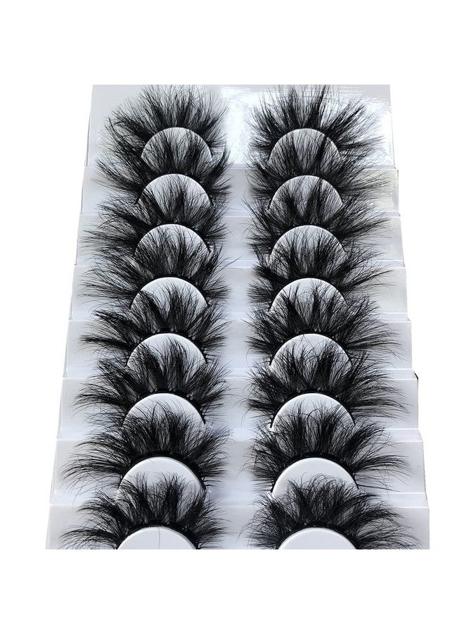 Gmagictobo False Eyelashes Fluffy Wispy Eyelashes Faux 3D Mink Lashes Thick Volume Long Soft Dramatic Strip Eye Lashes Pack 8 Pairs - Image 1