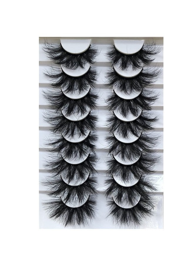 Gmagictobo False Eyelashes Fluffy Wispy Eyelashes Faux 3D Mink Lashes Thick Volume Long Soft Dramatic Strip Eye Lashes Pack 8 Pairs - Image 3
