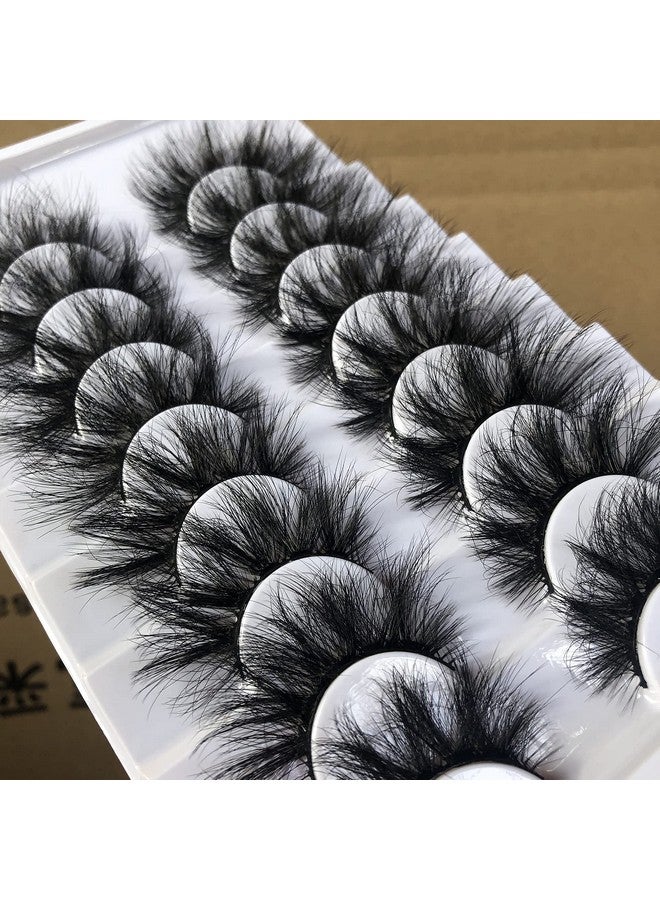 Gmagictobo False Eyelashes Fluffy Wispy Eyelashes Faux 3D Mink Lashes Thick Volume Long Soft Dramatic Strip Eye Lashes Pack 8 Pairs - Image 5
