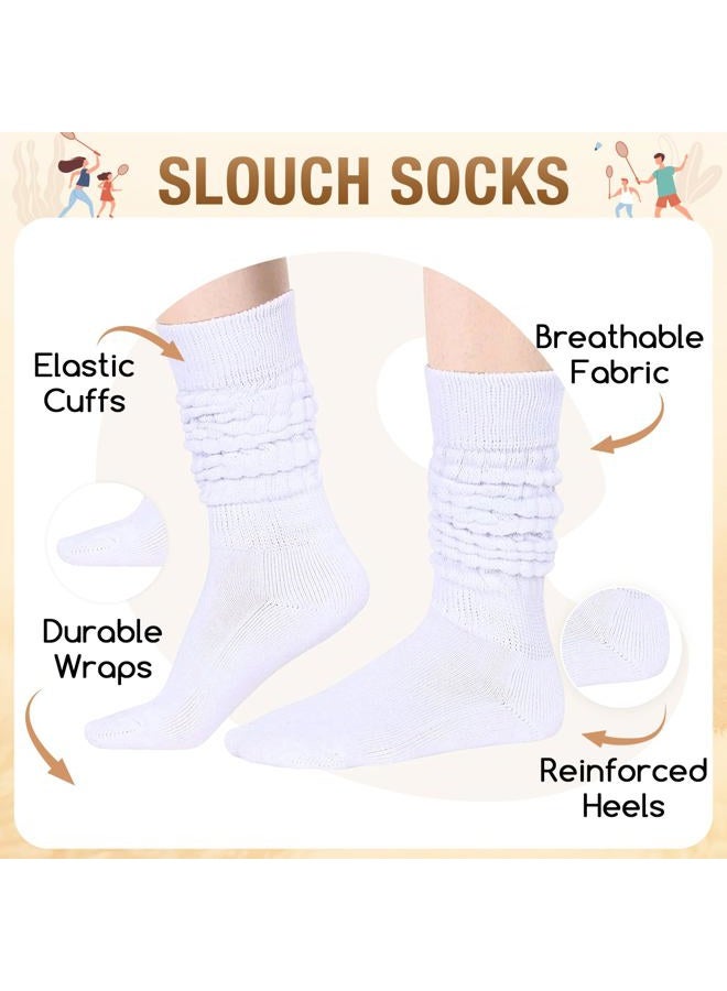 Zmart Women Socks Slouch Socks Scrunch Socks, 80s 90s Socks, White Tube Socks - Image 2