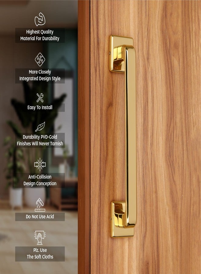 LAPO Cool Door Handles for Main Door | Main Door Handle | Door Handle | Zinc Alloy(10 inches- Pack of 1) Gold Finish | 3 Years Warranty | Pull Handle - Image 3