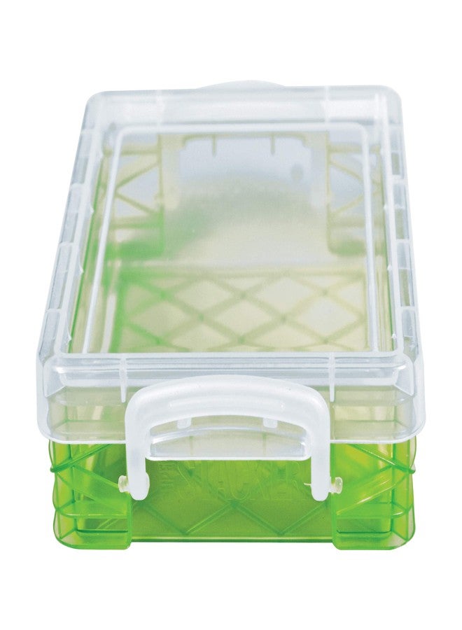 سوبر ستكر علبة أقلام تلوين بلاستيكية قابلة للتكديس، منظم أقلام تلوين قابل للتكديس، حافظة أقلام تلوين للمدرسة، منظم تخزين للأدوات الفنية، حاويات تخزين صغيرة بأغطية، قد يختلف اللون، 3.5 × 4.75 × 1.5 بوصة - Image 4