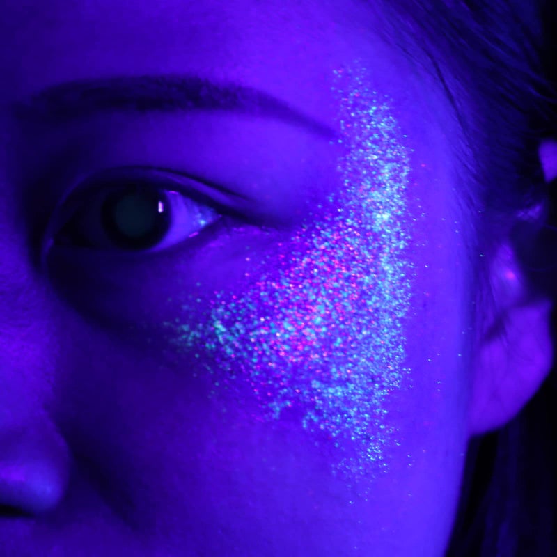 LATIBELL Body Face Glitter Gel, UV Black Light Reactive Glow Makeup, 12 Colors Fine UV Body Glitter for Women for Festival Rave Accessories - Image 2