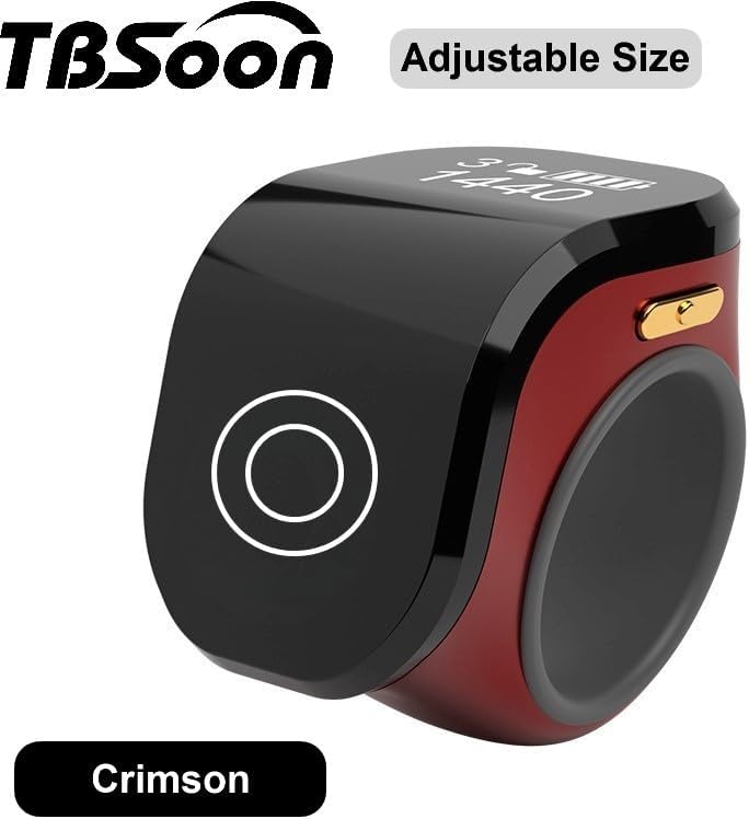 شاشة الصلاة خاتم ذكي - Tasbih مع شاشة OLED، البطارية، ميزة العد - ملابس يومية عصرية وهدايا للرجال والنساء - Image 1