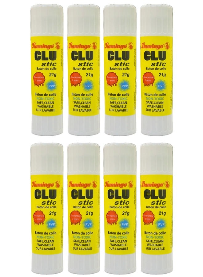 Flamingo غراء لزج عالي اللزوجة، 21 جرام، عبوة قيمة تحتوي على 8 قطع - Image 1