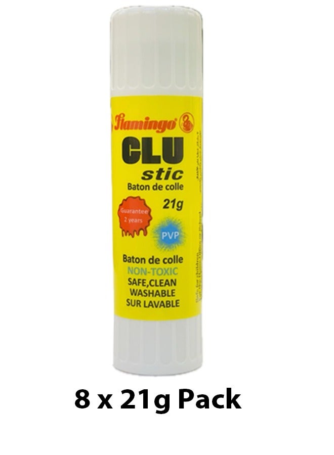 Flamingo غراء لزج عالي اللزوجة، 21 جرام، عبوة قيمة تحتوي على 8 قطع - Image 2
