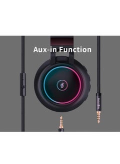 Foldable Bluetooth 5.0 Headphones, On-Ear/Over-Ear Wired and Wireless Headsets with Mic, FM, SD/TF, Hi-Fi Stereo Deep Bass, 25 Hours Playtime, for Travel, Home, Office (Black) - pzsku/Z819B490351464D313D8DZ/45/_/1703045741/4ca3ad9e-bf54-4f4e-8a02-722372861b46