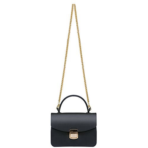 Chrysansmile Black Clutch Purses for Women Jelly Small Crossbody Bags Formal Evening Bags Top Handle Purses for Women Mini Tote Bag - Image 5