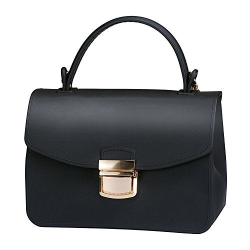 Chrysansmile Black Clutch Purses for Women Jelly Small Crossbody Bags Formal Evening Bags Top Handle Purses for Women Mini Tote Bag - Image 2