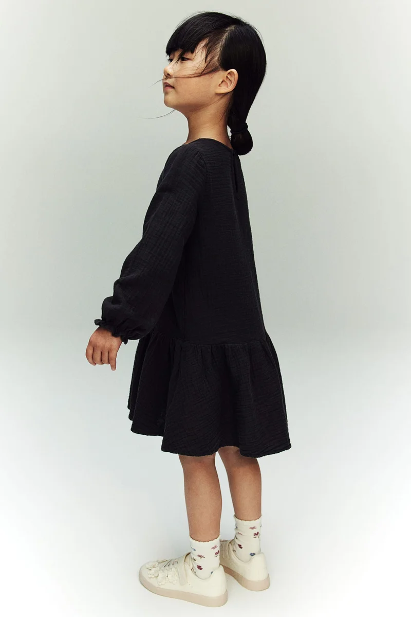 H&M Cotton muslin dress