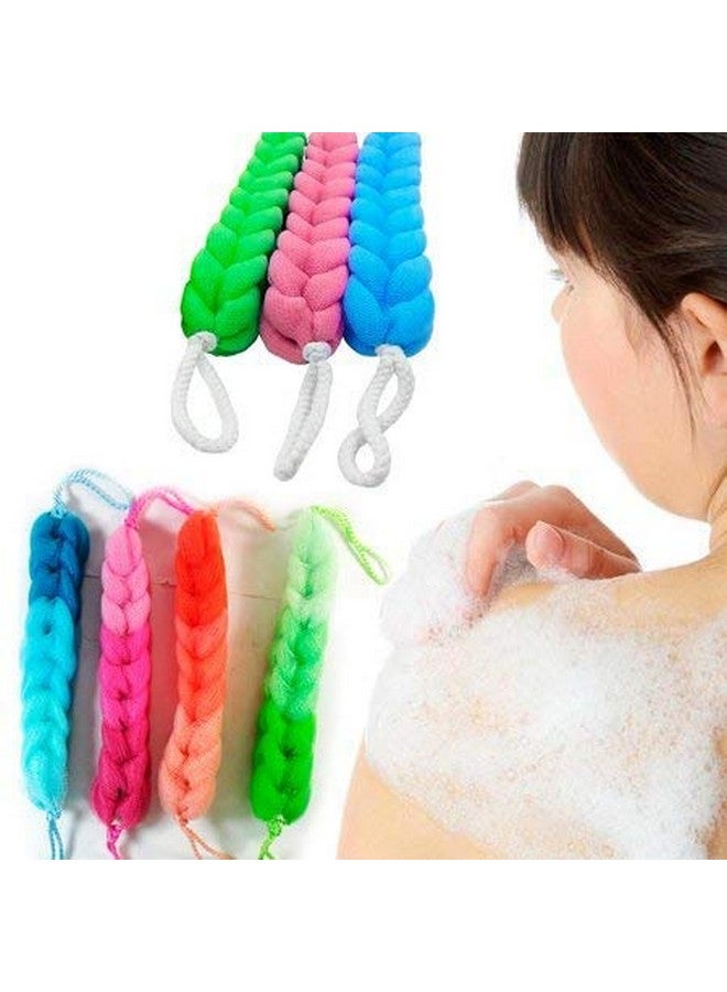 WISDOM- Back Scrubber Bath Sponge Long Loofah for Men and Women Random Colour (Pack of 3) - Image 2