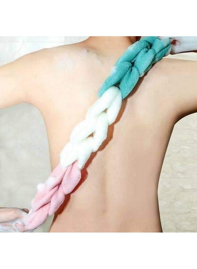 WISDOM- Back Scrubber Bath Sponge Long Loofah for Men and Women Random Colour (Pack of 3) - Image 1