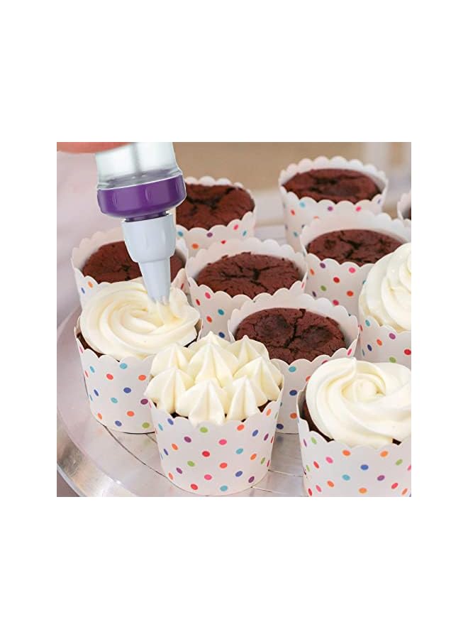 S-TOP Dessert Decorating Syringe Set, Cupcake Frosting Filling Injector With 7 Icing Nozzles and 3 Cream Scrapers, Piping Kit for Cake Cookies Decoration - Image 5