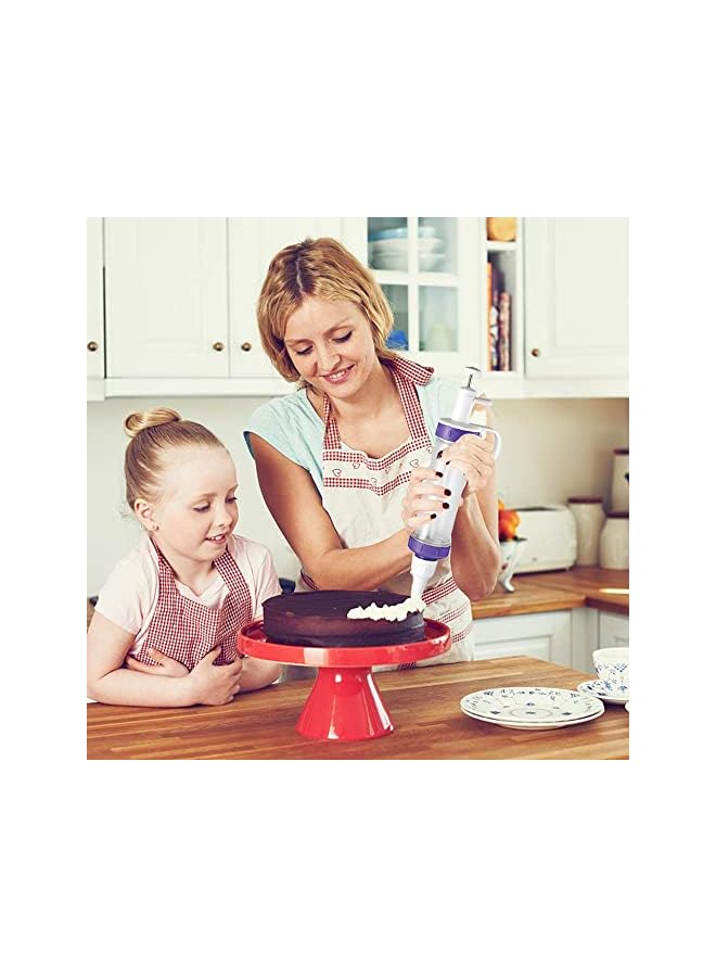 S-TOP Dessert Decorating Syringe Set, Cupcake Frosting Filling Injector With 7 Icing Nozzles and 3 Cream Scrapers, Piping Kit for Cake Cookies Decoration - Image 3