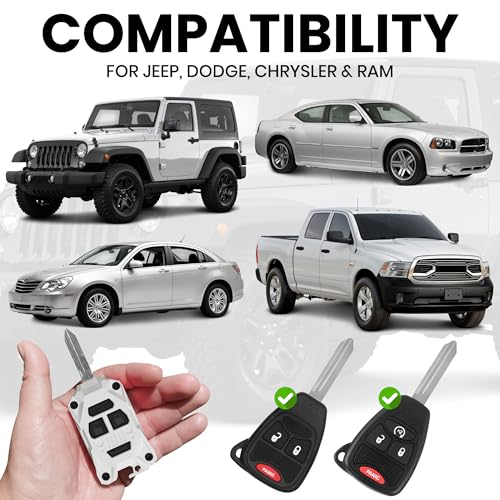 Dubbs Hardware Rugged Replacement Key Fob Shell for Jeep Builtin Bottle Opener HighImpact PCABS Housing Made in USA Also Fits Chrysler and Dodge Models 20052018 - Image 3