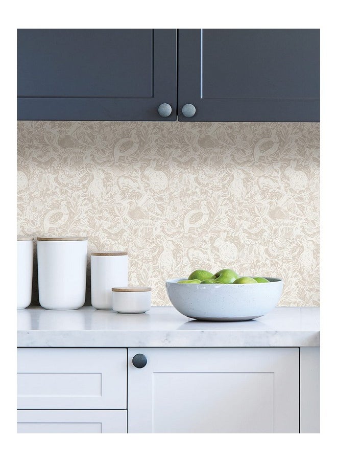 NuWallpaper Cream Terrene Peel & Stick Wallpaper  - Image 4