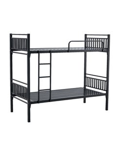 SILA Heavy Duty Steel Bunk Bed With Medical Mattress Black 90x190Cm - pzsku/Z819B98F5F6141A5336BCZ/45/_/1723534794/9dcd52eb-2614-4183-80fa-e5dc5168929e