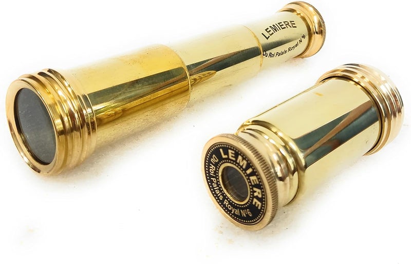 ALADEAN Vintage Spyglass Decorative Telescope - Pirate Scope Scouts Prop Ship Captain Cosplay Costume Gift for Communion Baptism (Pirate Scope 7") - Image 5