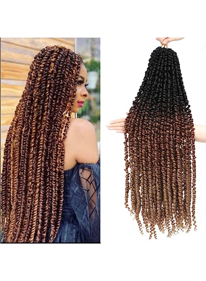 Flagship Passion Twist Hair 30 Inch T3027 Ombre Long Pretwisted Passion Twists Prelooped Crochet Hair for Black Women - Image 1