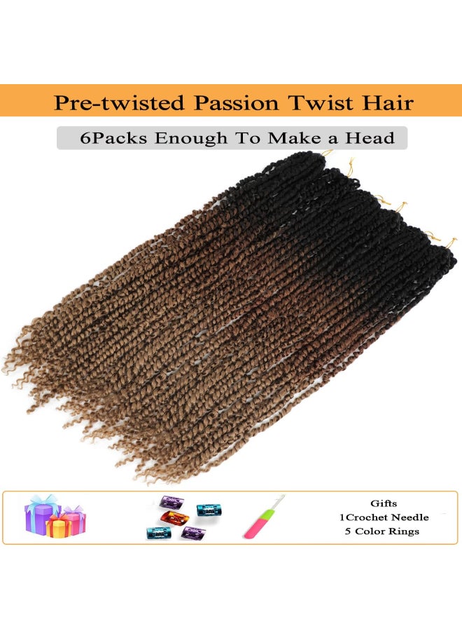 Flagship Passion Twist Hair 30 Inch T3027 Ombre Long Pretwisted Passion Twists Prelooped Crochet Hair for Black Women - Image 4