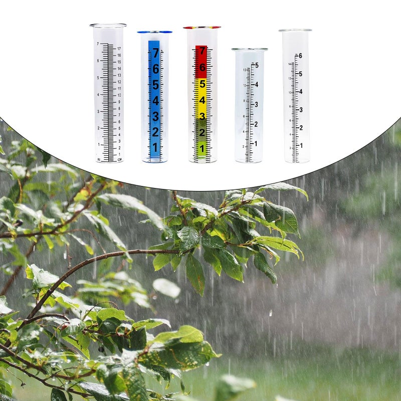 15 Inch Easy Read Outdoor Rain Gauge Quick Installation Garden Weather Tool - Image 3
