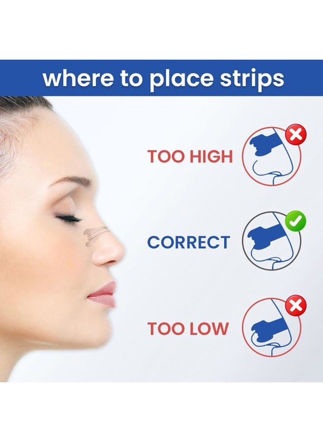 MASSNER - Nasal Strips for Sleeping, Large 100 Pack - Perfect Nose Strips for Breathing and Snoring Solution - Best Anti Snoring Strips for Stuffy Nose Relief, Congestion and Right Breathe - Image 1