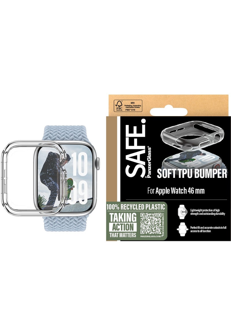 PanzerGlass - SAFE. by PanzerGlass® TPU Bumper Transparent for Apple Watch Series 10 | 46mm - Image 1