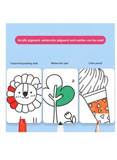 Generic Children's Drawing Roll Drawing Paper Roll DIY Painting Drawing Paper Filling Paper Early Educational Drawing Book for Kids, Cute Princess  - Image 3