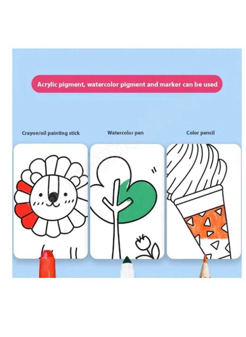 Generic Children's Drawing Roll Drawing Paper Roll DIY Painting Drawing Paper Filling Paper Early Educational Drawing Book for Kids, Cute Princess  - Image 3
