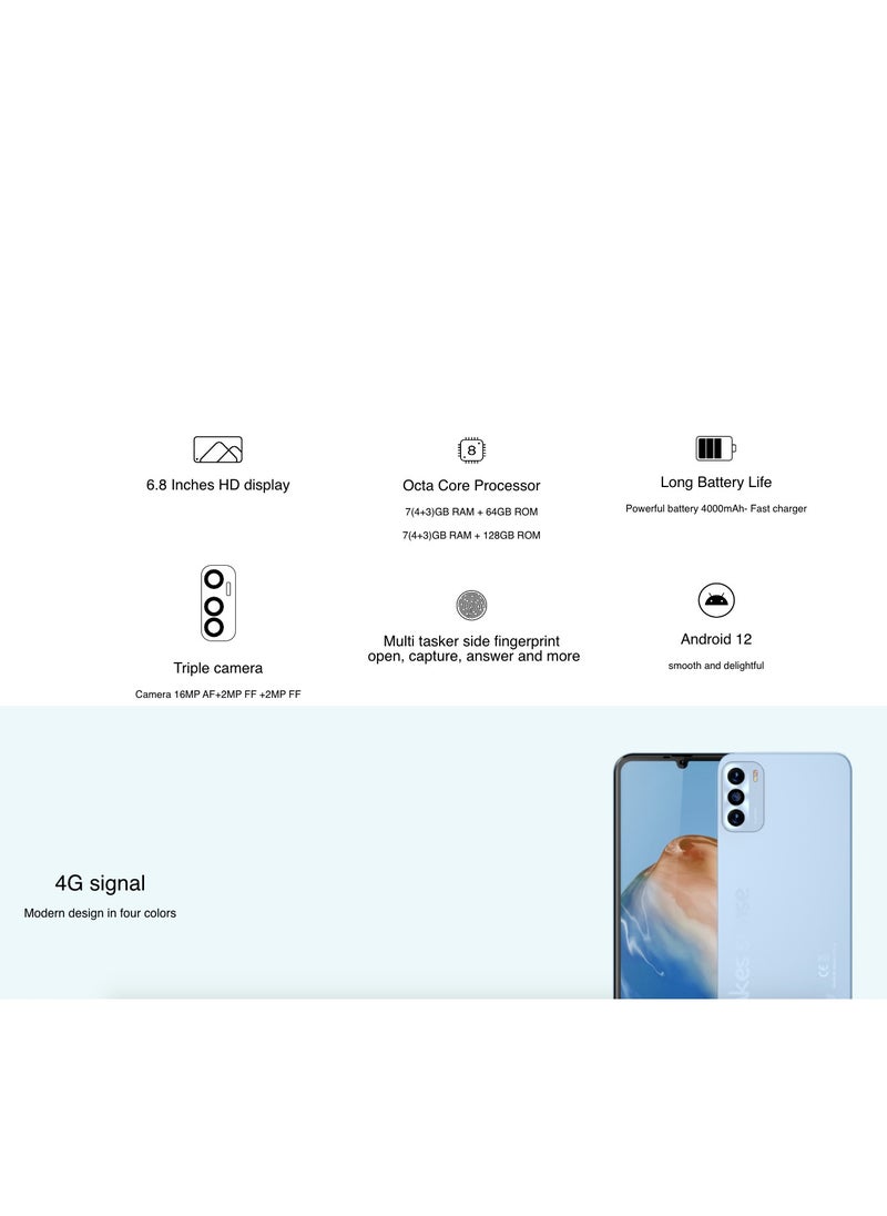 IKU - X8 Dual Sim, 4+3GB Ram, 64GB Internal Memory - Starlight Purple - Image 1