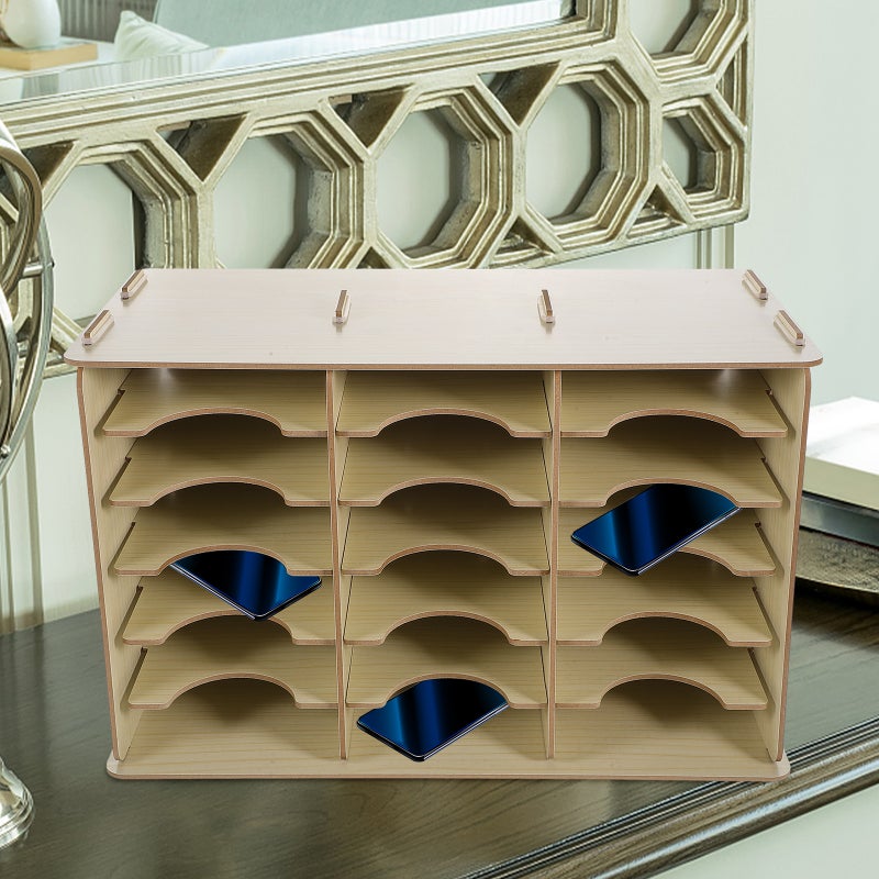 Cell Phone Holder Classroom Office Mobile Phone Holder Multi-slots Cell Phone Holder Box - Image 4