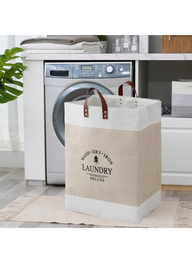 Happy Home 2-Pack 76L Collapsible Laundry Baskets & Hampers – Large Waterproof Clothes Baskets with Handles – Perfect for Bedroom, Bathroom, Dorm, Travel, Toy Storage, Organizing Dirty & Clean Laundry – Space-Saving Foldable Laundry System –15.8x11.8x21.7 Inch (40.13x29.97x55.12 cm) - Image 5
