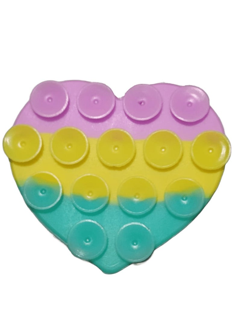 Silicone Adhesive Phone Holder, Adhesive Phone Holder for iPhone and Android Phones, Hands-Free Adhesive Phone Holder, Steady Phone Holder with Mirror for Selfies and Videos