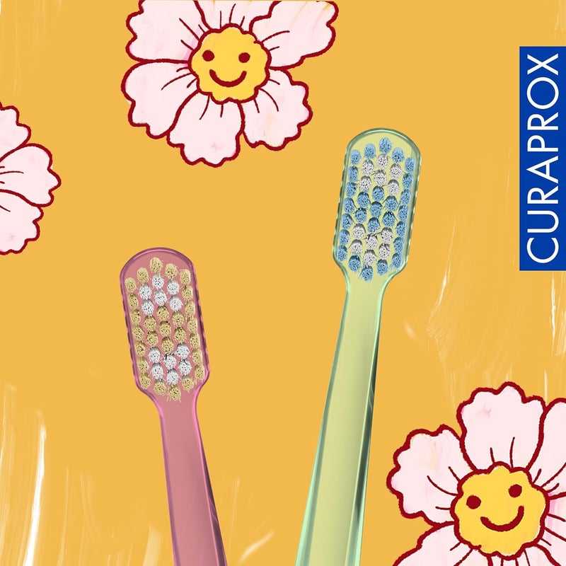 CURAPROX CS 12460 Velvet 2025 Toothbrush, 2 Pack I Limited Edition Ultra-Soft Toothbrush with 12,460 Bristles I Gentle, Non-Irritating Cleaning for Sensitive Teeth & Gums I Made in Switzerland - Image 5