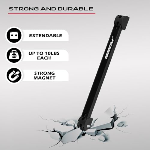 SEDY 7-Piece 12" Magnetic Tool Holder Storage Organizer, Garage Wall Mount Rack Organization Strip Power Magnet Organizers Mounted Workbench Board Slatwall Van Hanger - Image 5