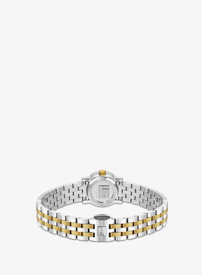 Guy Laroche Alex White Mother-of-pearl Dial Silver Gold Stainless Steel Bracelet Watch for Women 22mm - Image 3