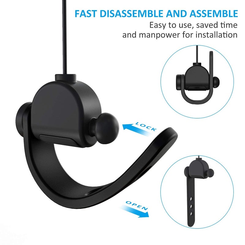 KIWI design VR Cable Management, 3 Packs VR Pulley System Compatible with Quest 3S/3/2/1/Pico/PSVR/PSVR2 - Image 2