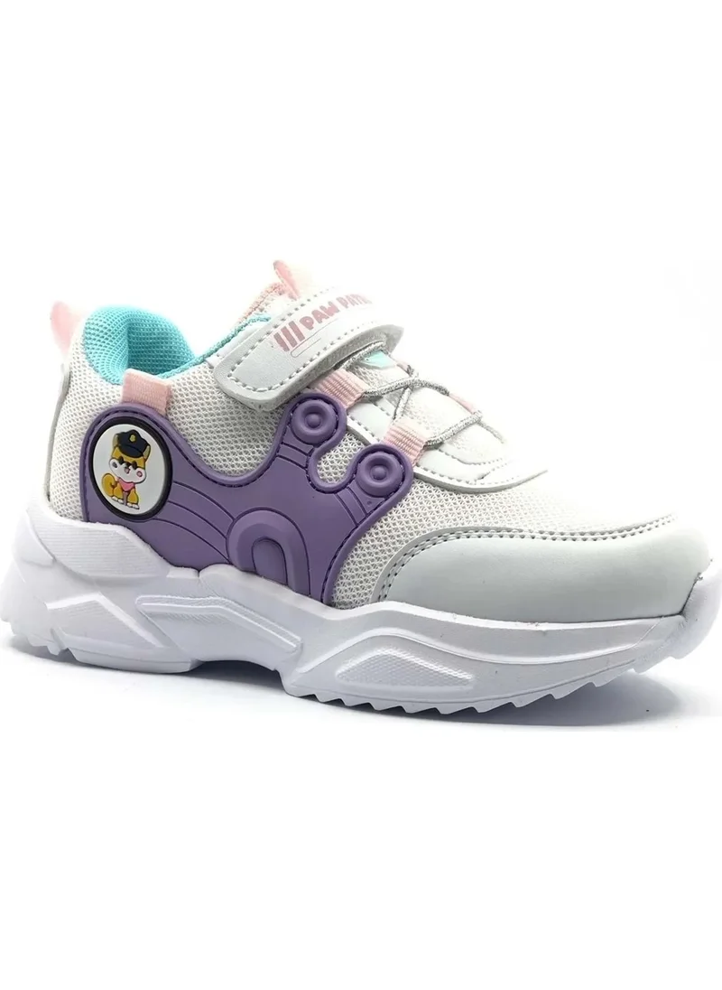 كوول Merry White-Purple Orthopedic Sneaker Girls Sports Shoes