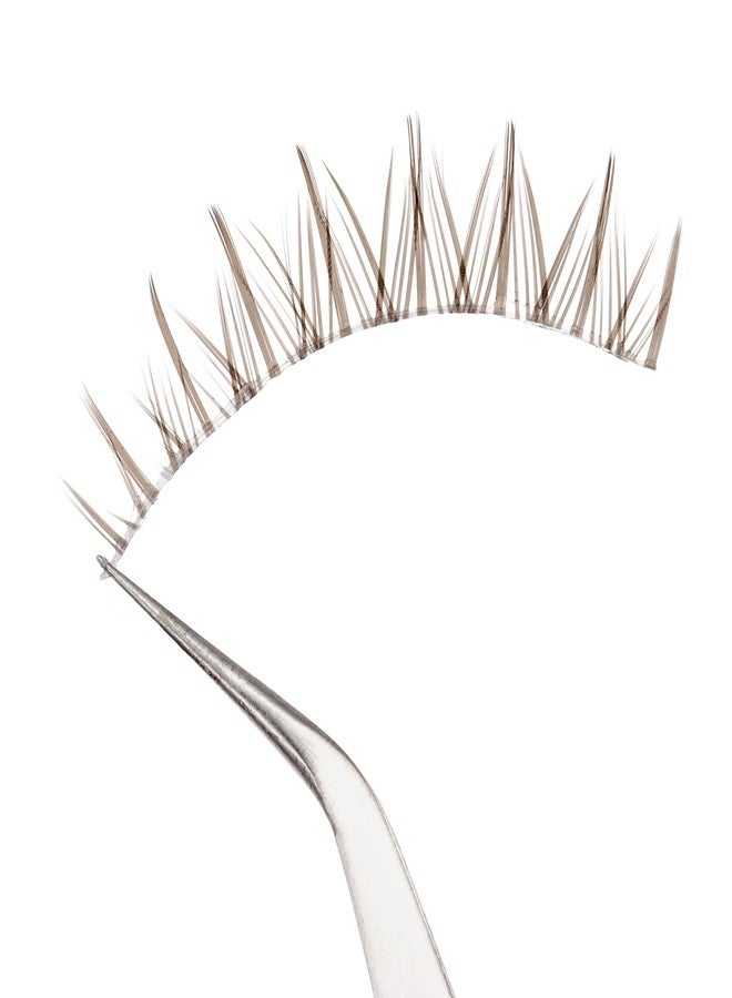 outopen 10 Pairs Brown Lashes Clear Band Brown Manga Lashes Japanese Anime Cosplay Eyelashes Asian False Eyelashes Natural Look Like Individual Clusters(A14-Asian Style | 8-12mm) - Image 3